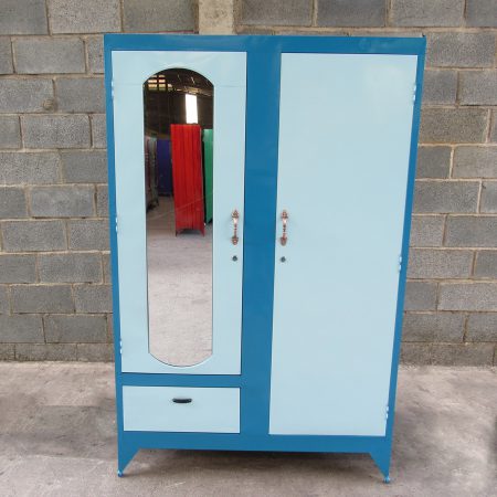 Tủ sắt 2 buồng cao 1m2 màu xanh lam - Tủ Sắt Thành Đạt - Công Ty TNHH Sản Xuất Thương Mại Dịch Vụ Lam Tùng
